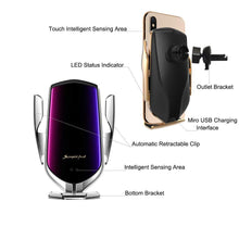 Load image into Gallery viewer, TechieS™ Auto-Phone Holder Fast Wireless Charger